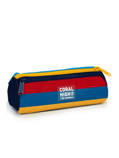 Coral High Kids Renkli Üç Bölmeli Kalem Çantası 31012