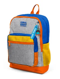 Coral High Kids Gri Turuncu Renkli Okul Sırt Çantası 33221
