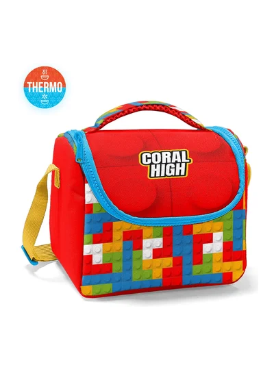 Coral High Kids Renkli Blok Desenli Thermo Beslenme Çantası 11791