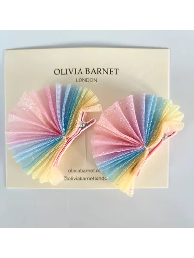 Ruffle Rainbow Saç Klipsi 