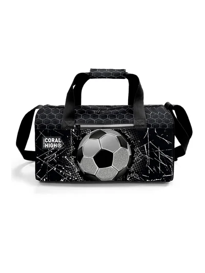 Coral High Siyah Futbol Desenli Spor Çantası 27539