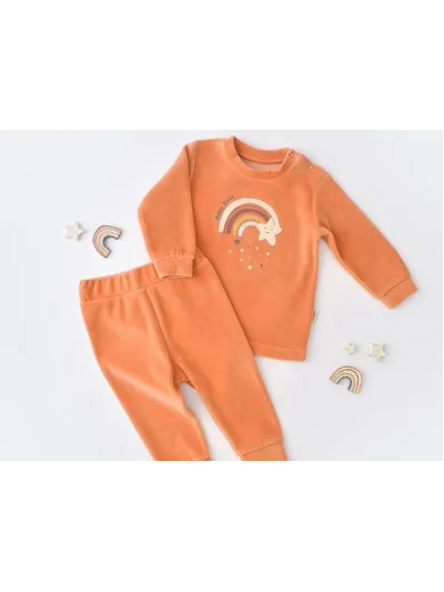 Baby Cosy ORGANİC KADİFE TAKIM TURUNCU