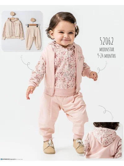 Yelekli 3’lü Pamuk Bebek Takımı