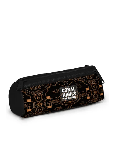 Coral High Kids Futbol Desenli Üç Bölmeli Kalem Çantası 31017