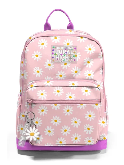 Coral High Papatya Desenli Okul Sırt Çantası 33224