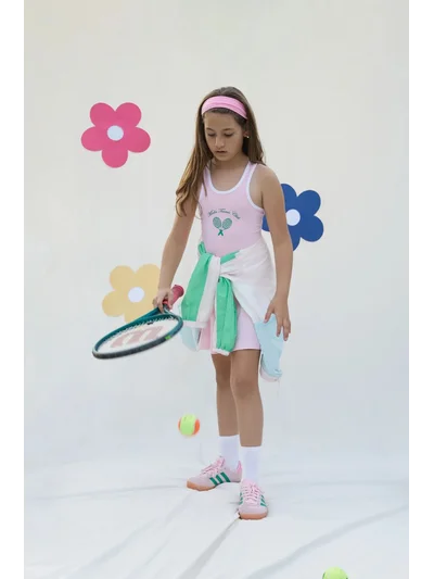 Tennis Club Kız Çocuk Tenis Elbisesi - Candy Pink