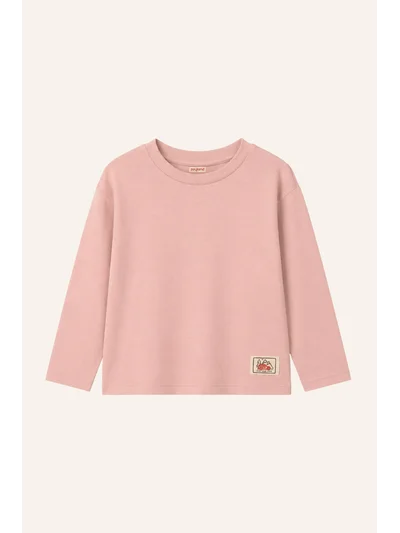 Kız/Erkek Çocuk Basic Oversize Tişört pembe