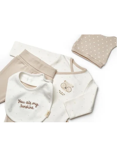 Organic AYICIK DETAYLI 5'Lİ KUTU SET KREM
