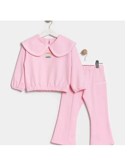 PEMBE BEBE YAKA ALT ÜST TAKIM