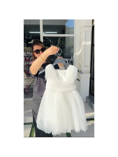 WHİTE LADY KIZ ÇOCUK ELBİSE
