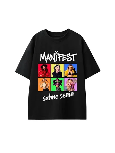 MANİFEST SAHNE SENSİN SİYAH TSHİRT