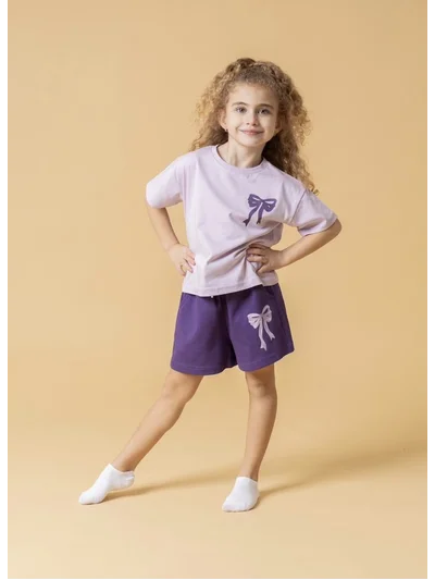 ARAS BEBE KIZ ŞORTLU TAKIM MODEL 7