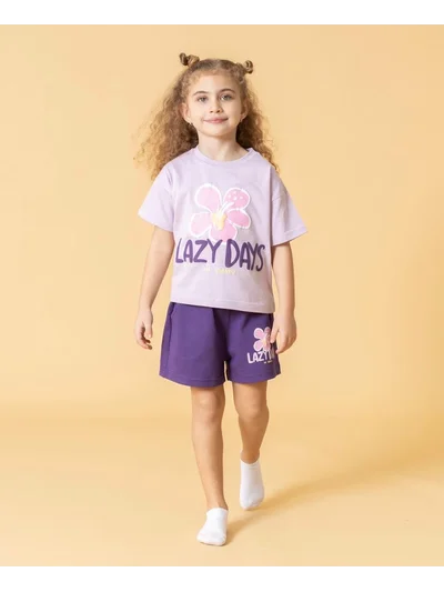 ARAS BEBE KIZ ŞORTLU TAKIM MODEL 3