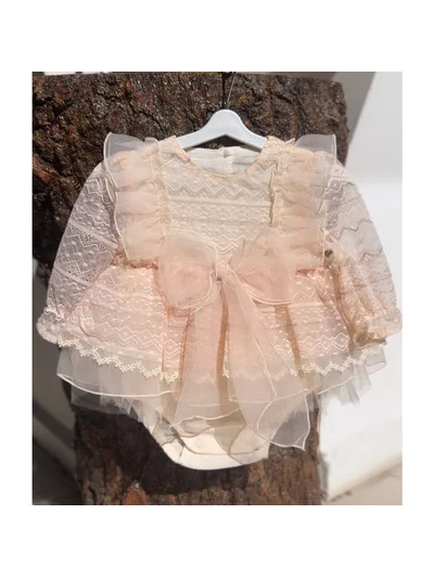 JUDITH KIZ BEBEK ŞAPKALI ROMPER 