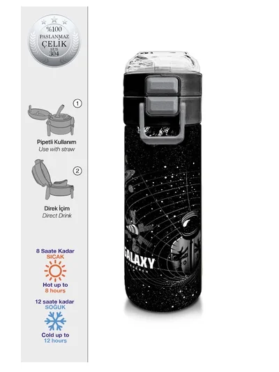 CORAL HİGH GALAXY DESENLİ ÇELİK TERMOS