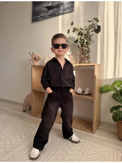 ERKEK ÇOCUK SİYAH KOT PANTOLON