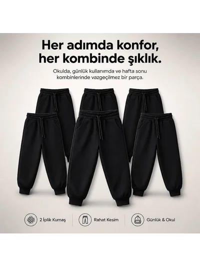 CEO UNİSEX SİYAH EŞOFMAN ALTI