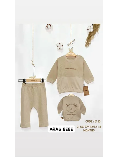 BEAR HUGS YAZILI ALT ÜST TAKIM