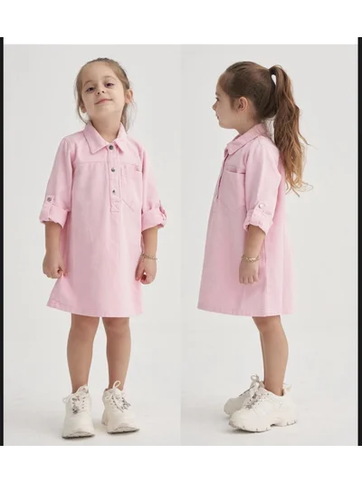 PEMBE JEAN ELBİSE