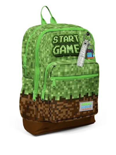 CORAL HİGH MİNECRAFT DESENLİ OKUL ÇANTASI