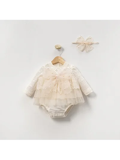 TALIA KIZ BEBEK BANDANALI ROMPER 