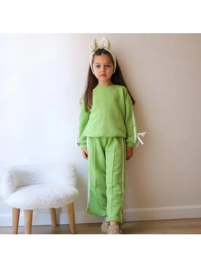 YEŞİL FİYONK DETAYLI ALT ÜST TAKIM