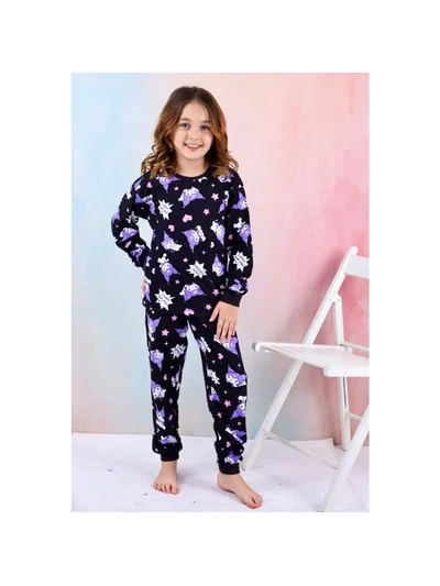 KUROMİ DESENLİ PİJAMA TAKIMI