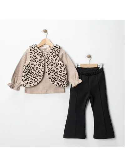 LEOPAR YELEKLİ ALT ÜST TAKIM 