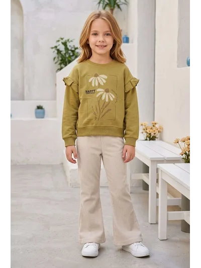 YEŞİL HAPPY SIMPLE YAZILI TAKIM