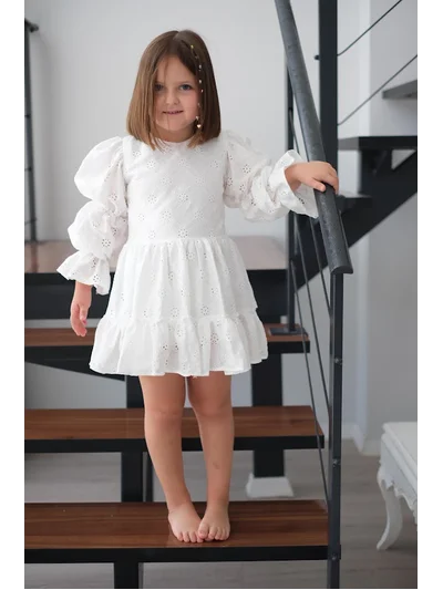 ASYA BEYAZ FİSTO ELBİSE