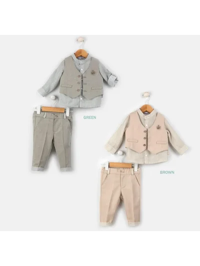 BABYDLA GRİ YELEKLİ TAKIM 