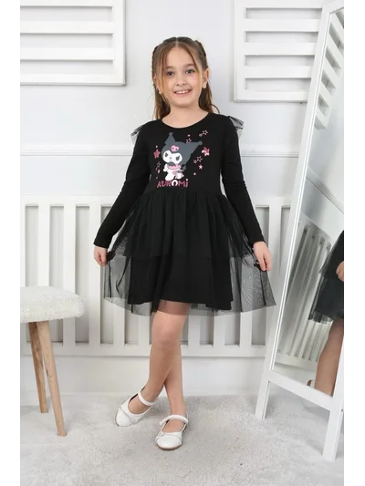SİYAH KUROMİ PENYE ELBİSE