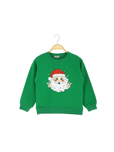 YEŞİL NOEL BABA SWEATSHRT