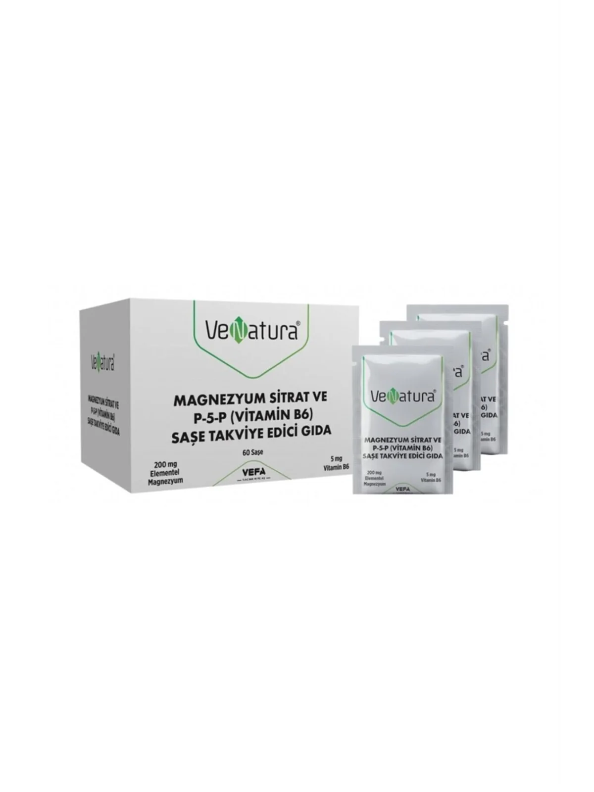 Venatura Magnezyum Sitrat Ve P-5-P (Vitamin B6) 60 Saşe