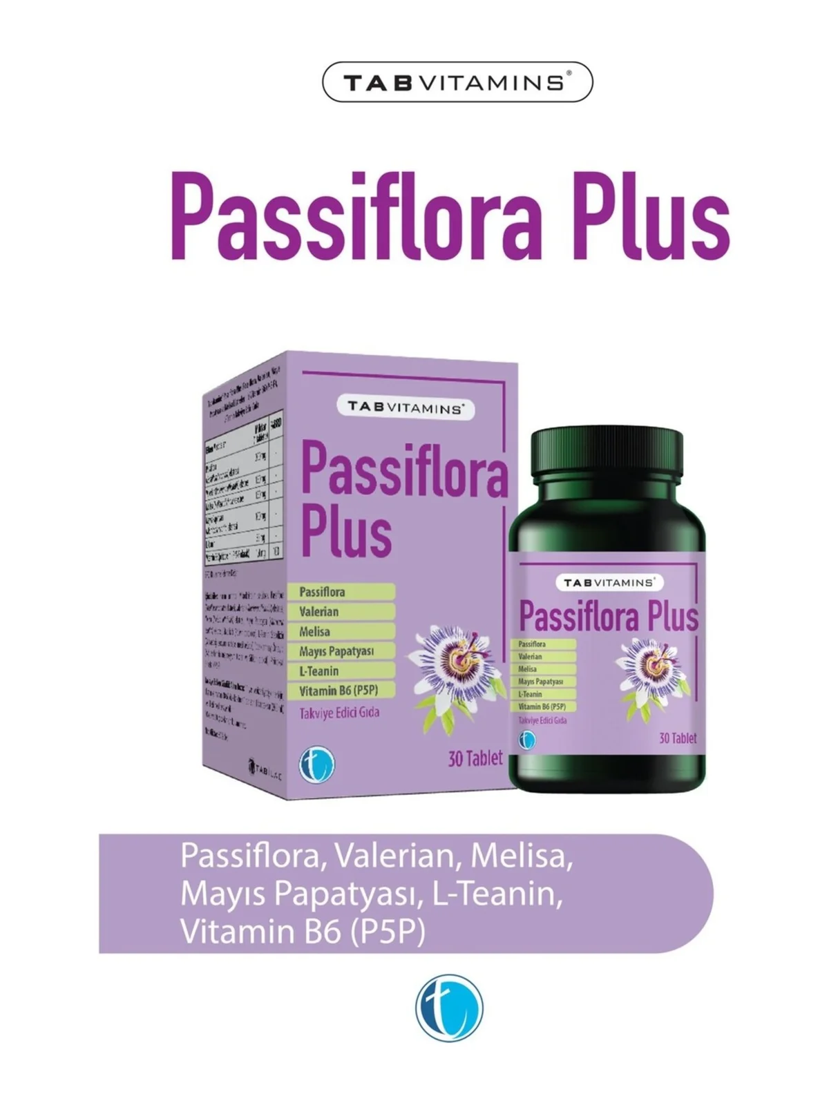 Tabvitamins Passiflora Plus 30 Tablet