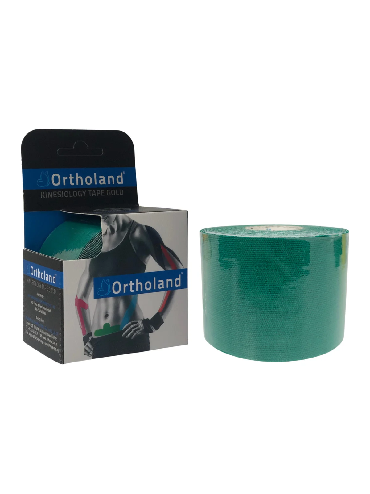 Ortholand Kinesio Tape Gold Ağrı Bandı Yeşil 5cm x 5 m