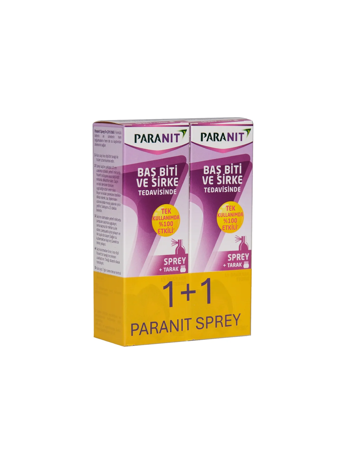 Paranit Bit Spreyi 100 ml 2'li Paket