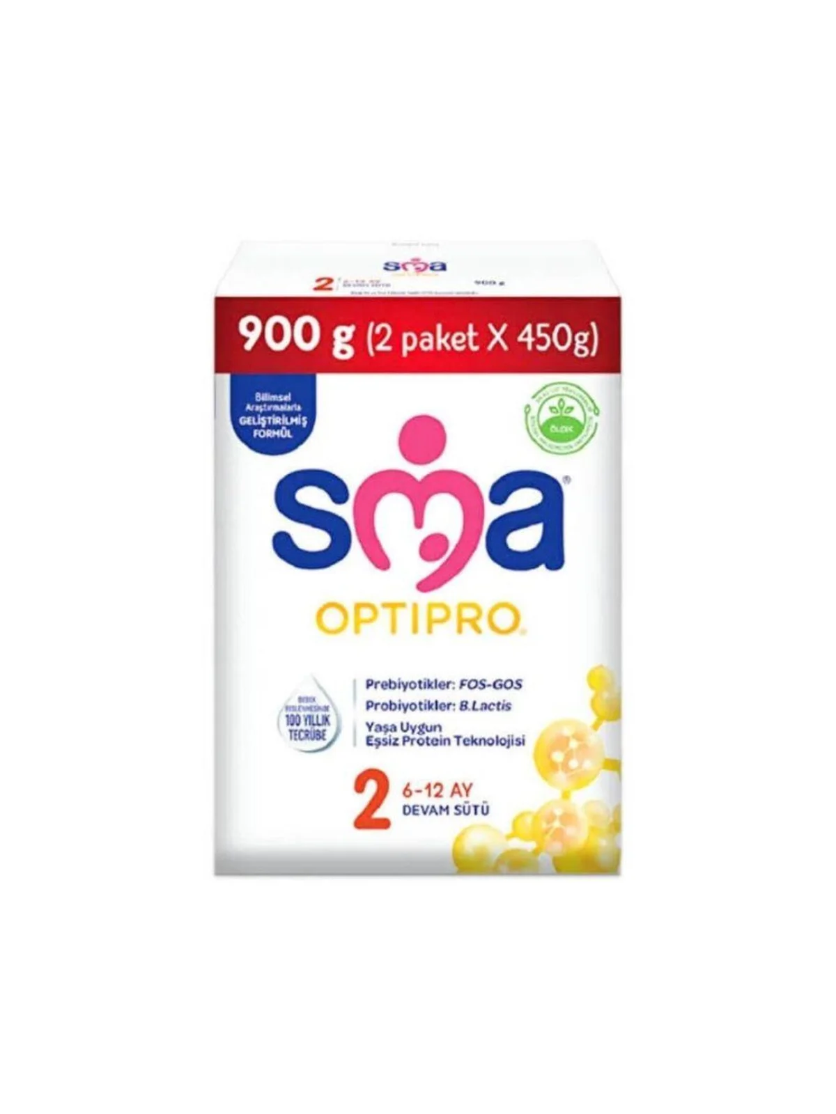 SMA Optipro 2 Devam Sütü 450 gr 2li