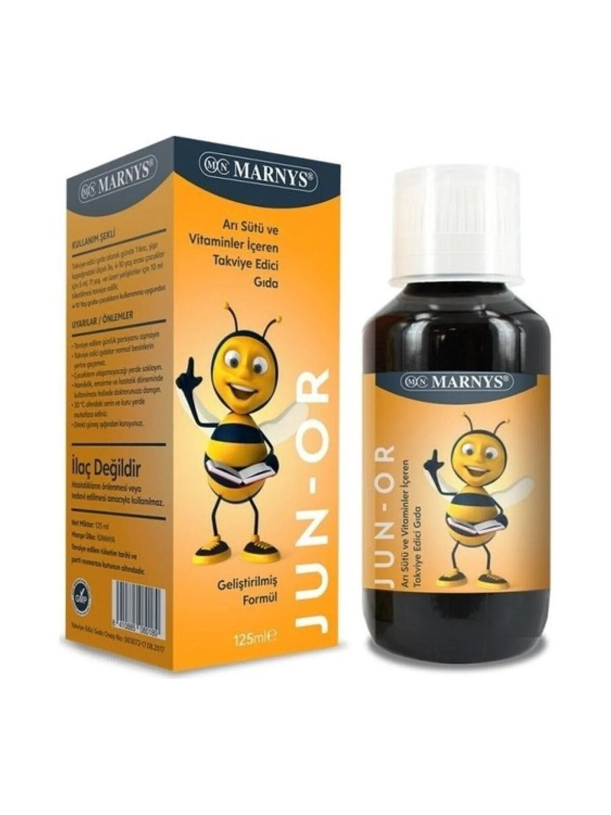Marnys Junor Arı Sütü ve Multivitamin Şurup 125 ml