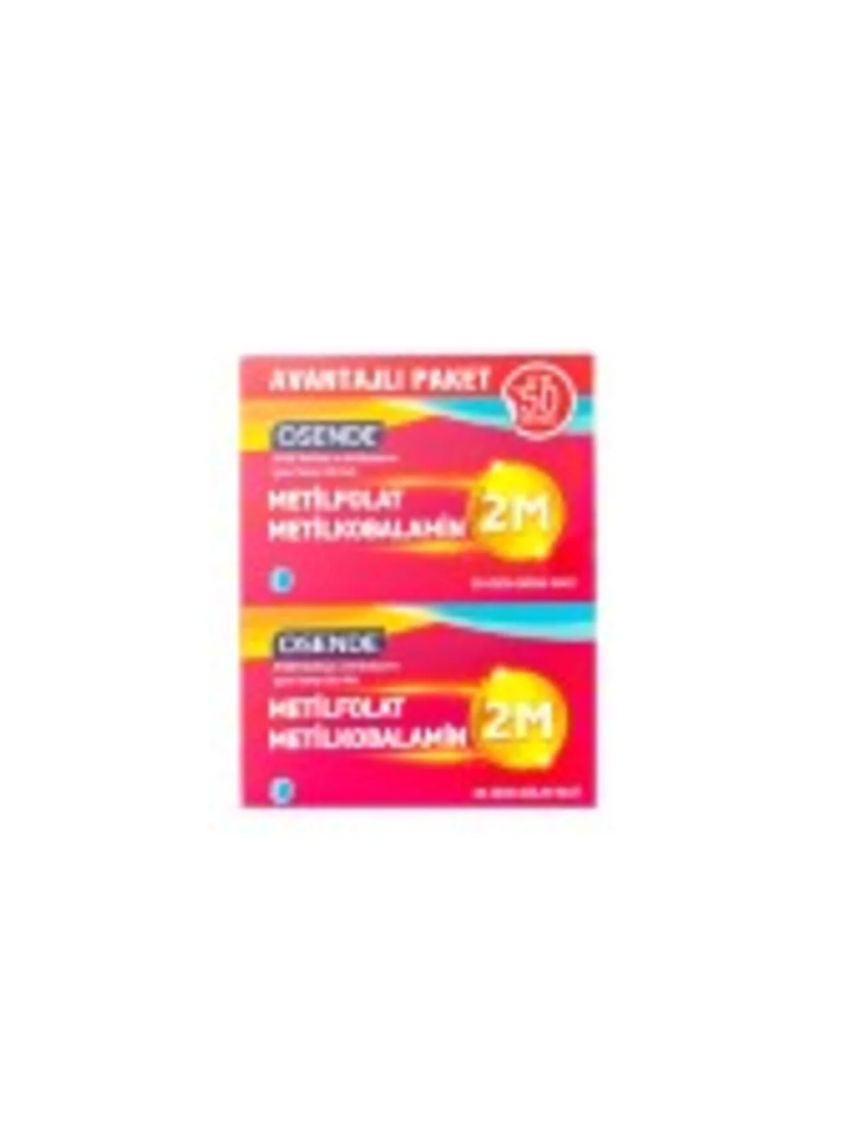 Osende 2M ODT Metilfolat & Metilkobalamin 30 Tablet - İkincisi %50 İndirimli