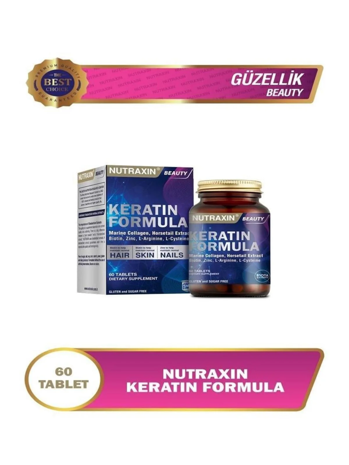 Nutraxin Keratin Formula 60 Tablet