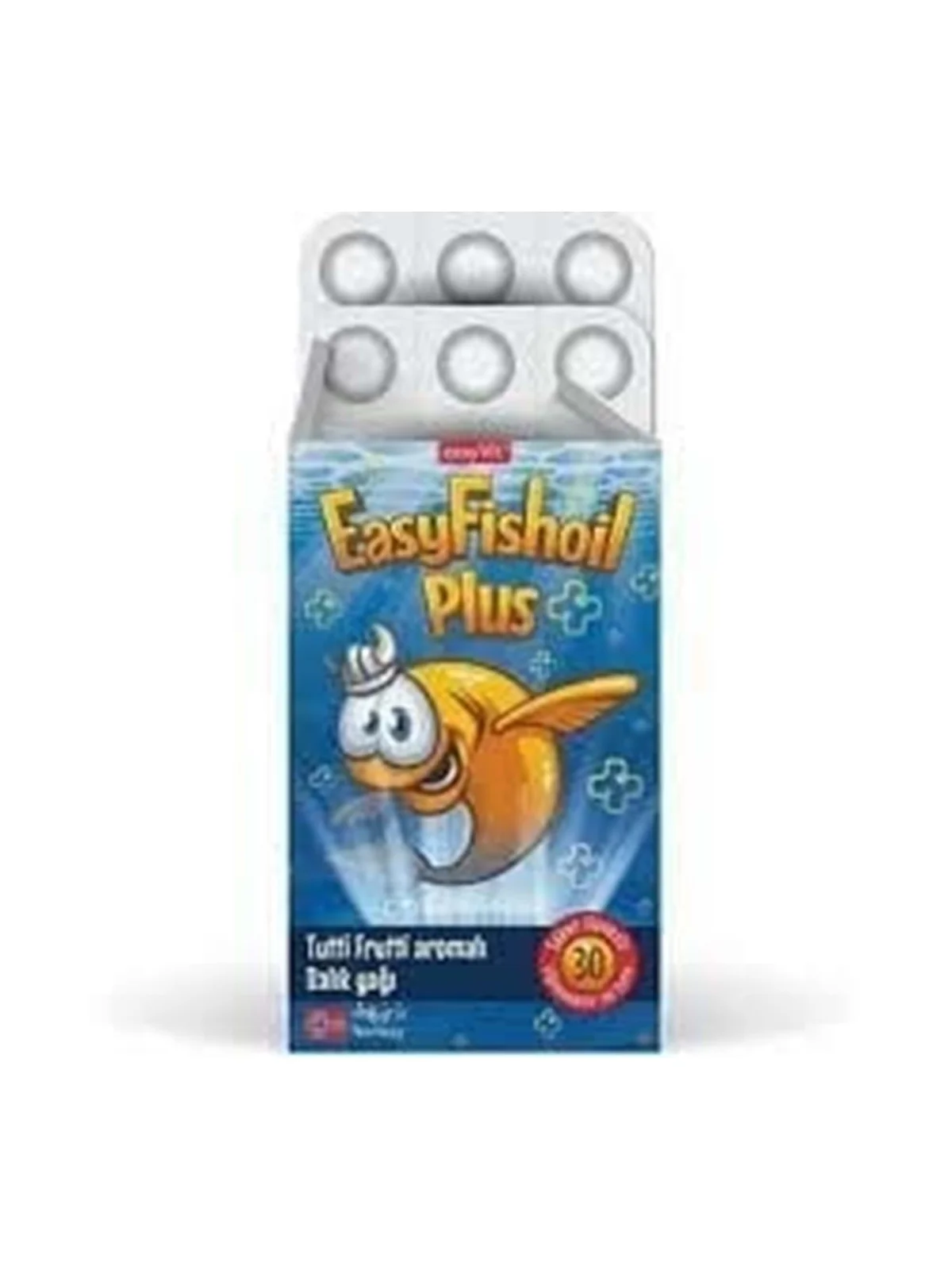 EasyFishoil Plus Balık Yağı Tutti Frutti Aromalı 30 Çiğnenebilir Jel