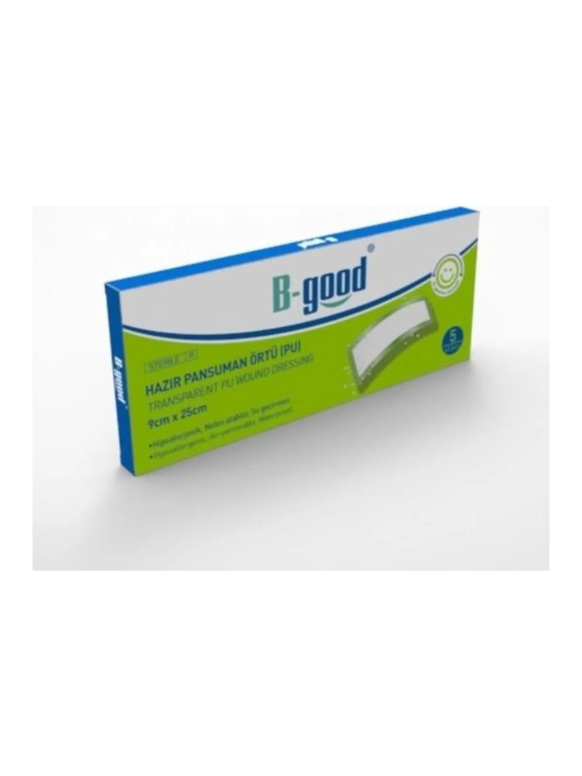 B-Good Hazır Pansuman Örtü Su Geçirmez 9x25 cm 5li
