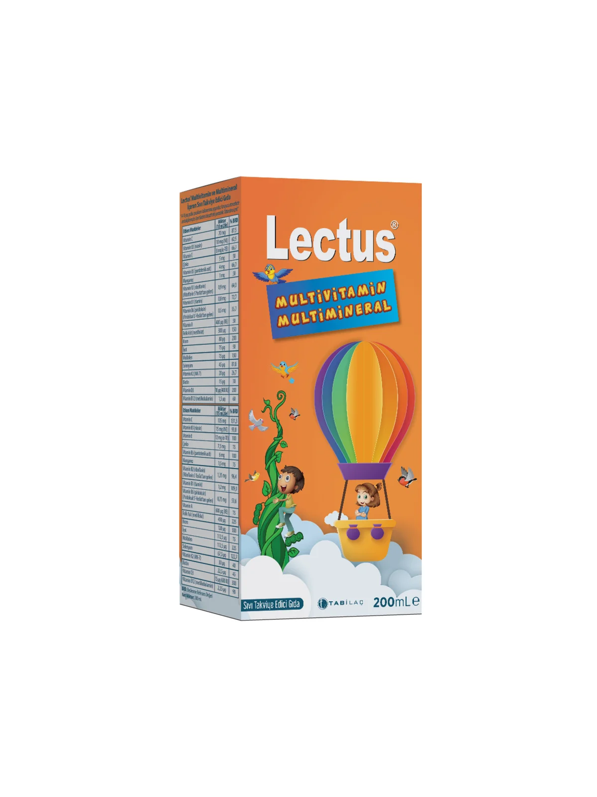 Lectus Multivitamin Mutlimineral Şurup 200 ml