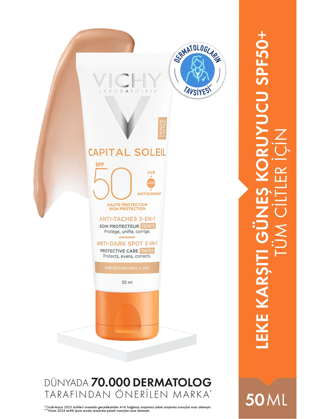 Vichy Ideal Soleil Anti-Dark Spots SPF50+ 50 ml