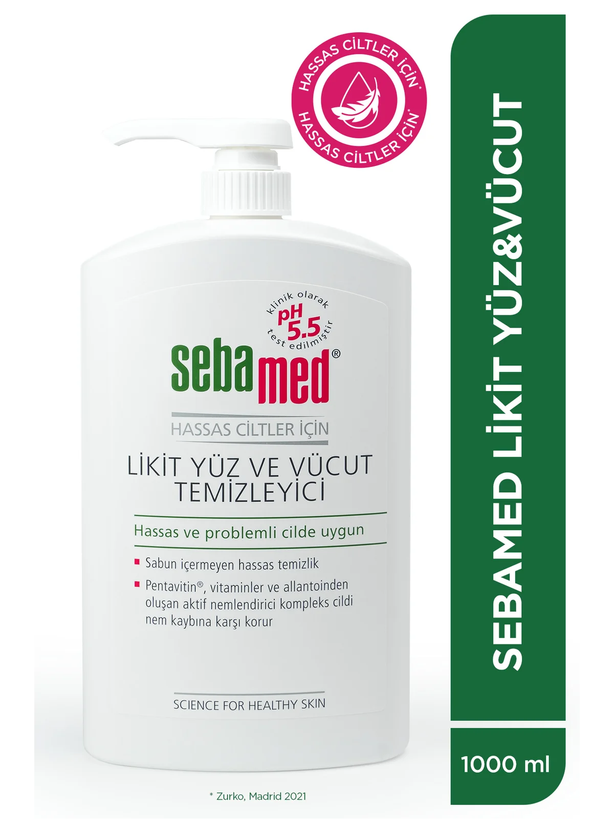 Sebamed Likit Yüz & Vücut Temizleyici 1000 ml - Hassas Ciltler İçin