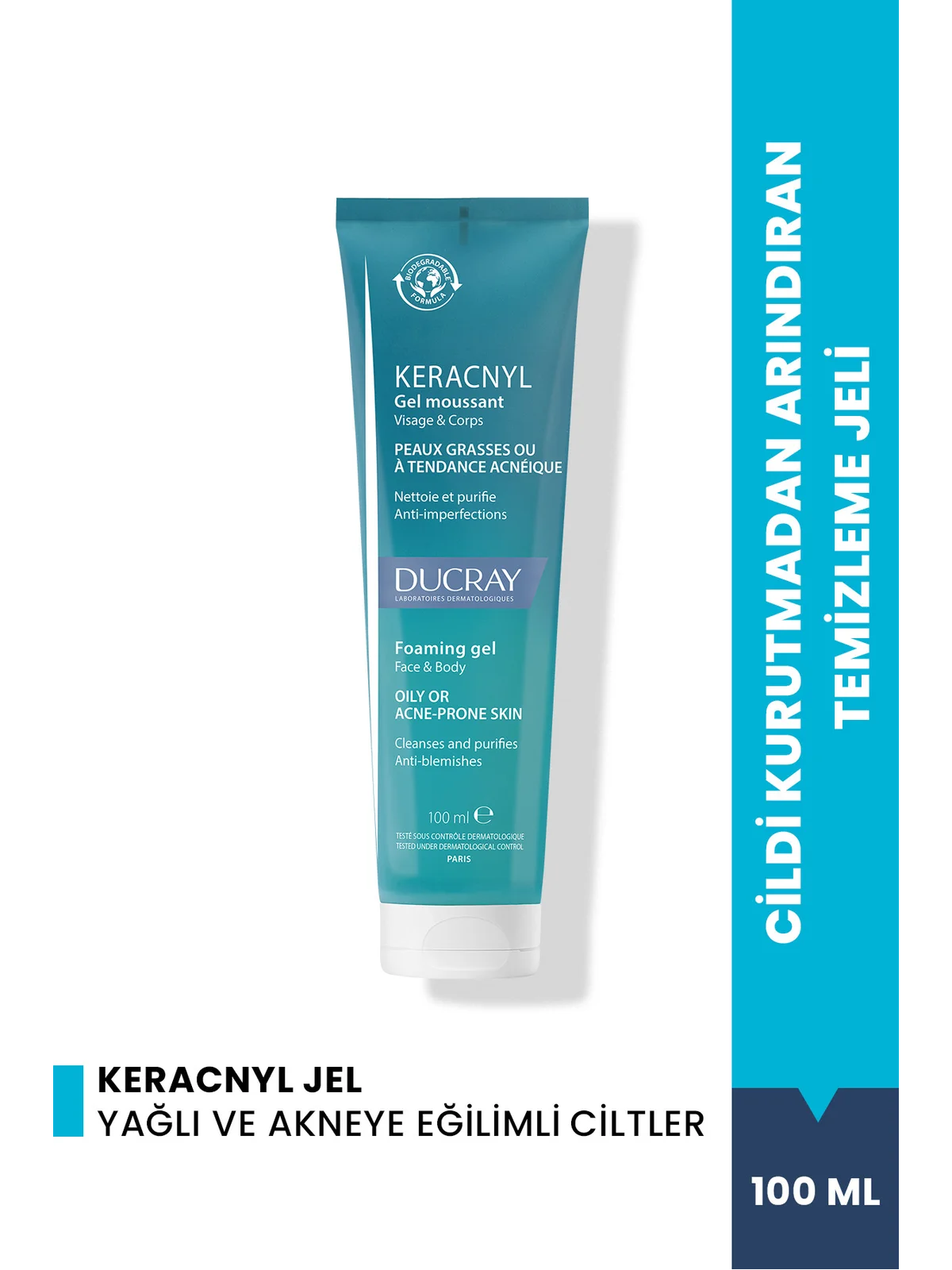 Ducray Keracnyl Foaming Gel 100 ml