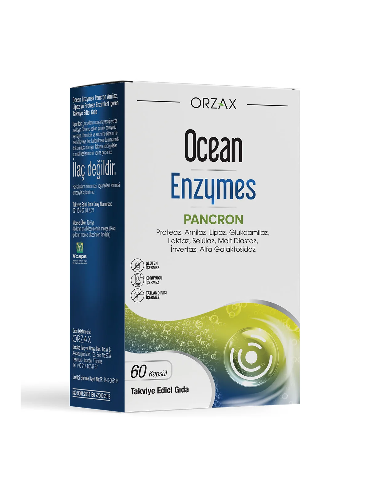 Ocean Enzymes Pancron 60 Kapsül