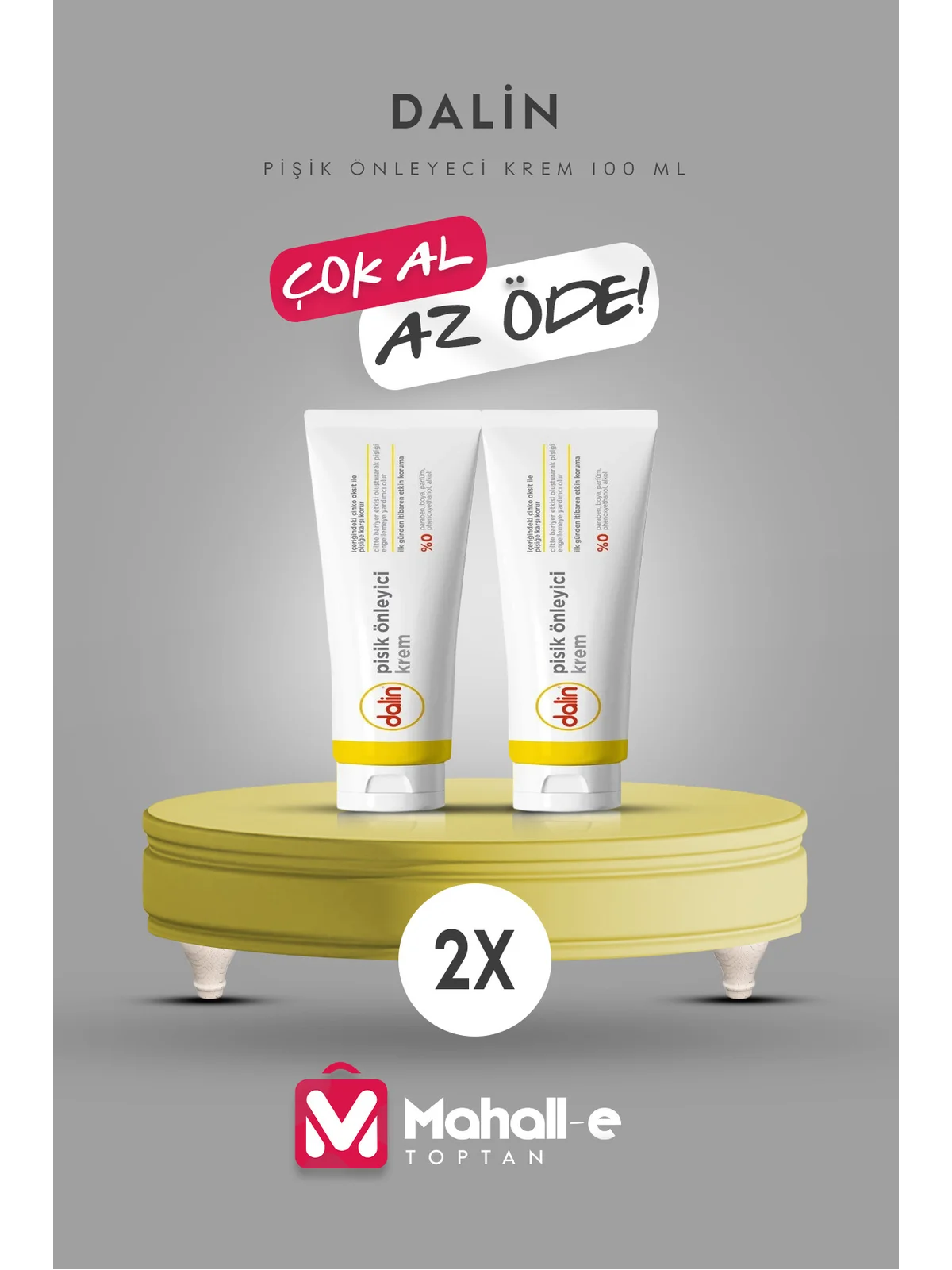 Dalin Pişik Kremi Tüp 100 ml