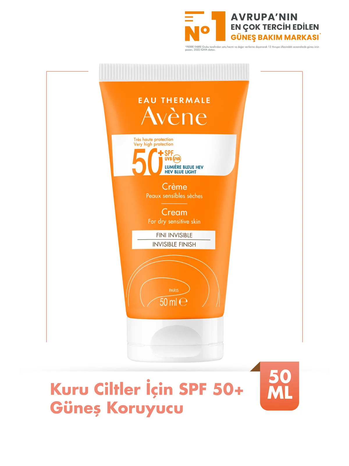 Avéne Ultra Large Spectre Creme Sans Parfum SPF50+ 50 ml